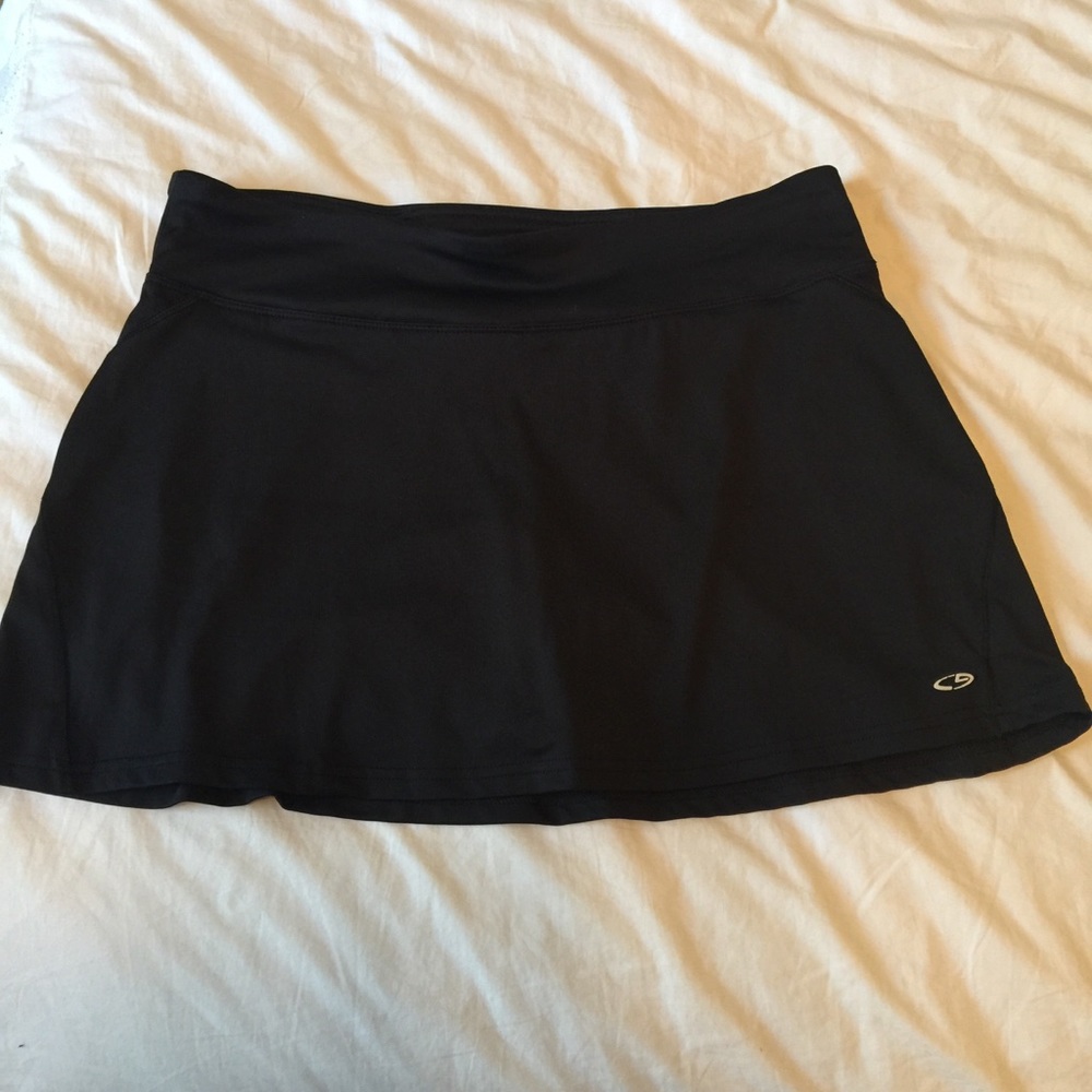 Black Tennis Skort